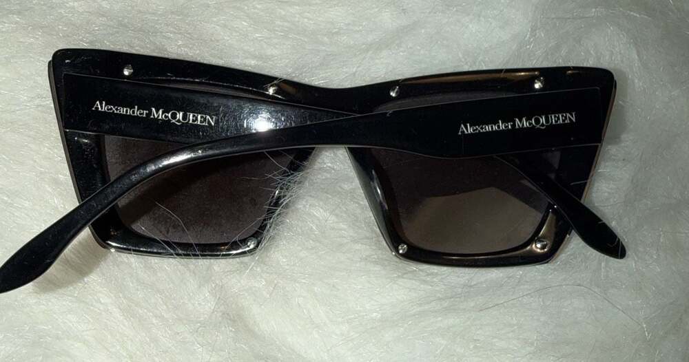 Alexander McQueen AM0361S 005 Black Square Sunglasses